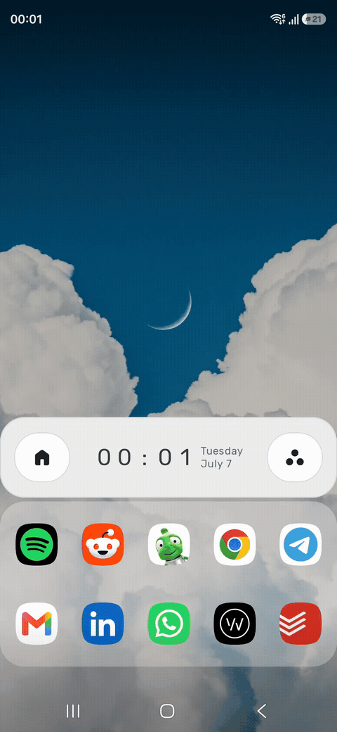 Yasan Launcher's new Gesture Settings screen.